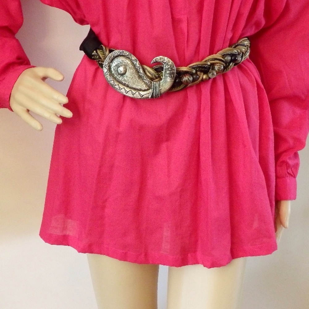 VINTAGE 1980s Carolyn Tanner Braided Woven Belt